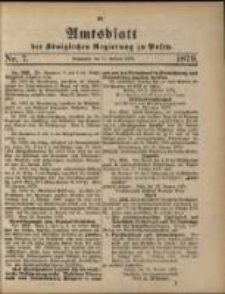 Amtsblatt der Königlichen Regierung zu Posen. 1879.02.11 Nro.7