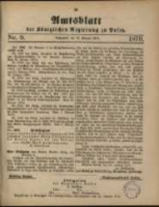 Amtsblatt der K&ouml;niglichen Regierung zu Posen. 1879.02.25 Nro.9