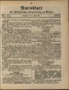 Amtsblatt der K&ouml;niglichen Regierung zu Posen. 1879.04.11 Nro.11