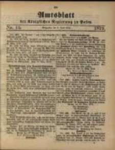 Amtsblatt der Königlichen Regierung zu Posen. 1879.04.08 Nro.15