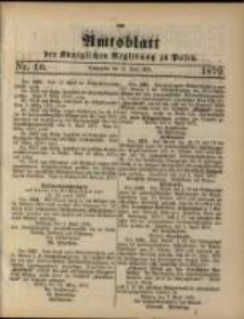 Amtsblatt der K&ouml;niglichen Regierung zu Posen. 1879.04.15 Nro.16