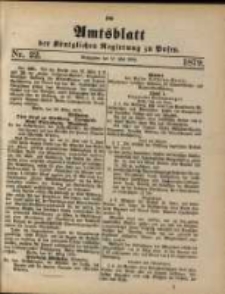 Amtsblatt der K&ouml;niglichen Regierung zu Posen. 1879.05.27 Nro.22