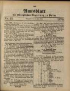 Amtsblatt der K&ouml;niglichen Regierung zu Posen. 1879.06.03 Nro.23