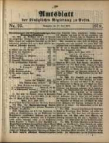 Amtsblatt der K&ouml;niglichen Regierung zu Posen. 1879.06.17 Nro.25