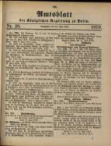 Amtsblatt der K&ouml;niglichen Regierung zu Posen. 1879.06.24 Nro.26