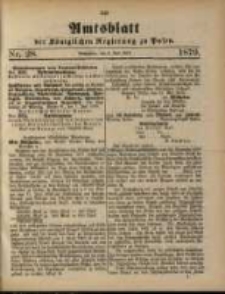 Amtsblatt der K&ouml;niglichen Regierung zu Posen. 1879.07.08 Nro.28