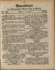 Amtsblatt der K&ouml;niglichen Regierung zu Posen. 1879.07.15 Nro.29