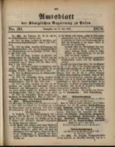 Amtsblatt der K&ouml;niglichen Regierung zu Posen. 1879.07.22 Nro.30