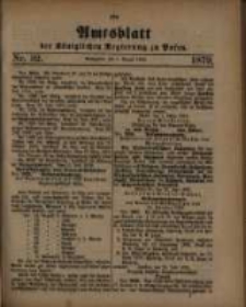 Amtsblatt der K&ouml;niglichen Regierung zu Posen. 1879.08.05 Nro.32