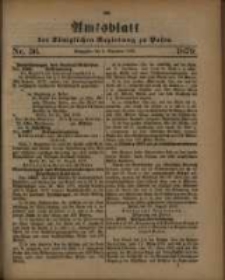 Amtsblatt der Königlichen Regierung zu Posen. 1879.09.02 Nro.36