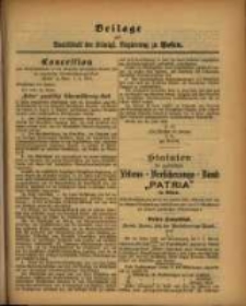 Beilage zum Amtsblatt der K&ouml;nigl. Regierung zu Posen