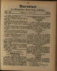 Amtsblatt der K&ouml;niglichen Regierung zu Posen. 1879.11.04 Nro.45