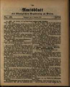 Amtsblatt der K&ouml;niglichen Regierung zu Posen. 1879.12.02 Nro.49