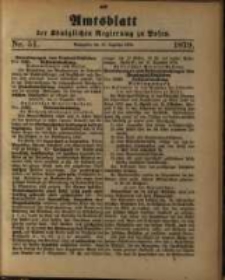 Amtsblatt der K&ouml;niglichen Regierung zu Posen. 1879.12.16 Nro.51