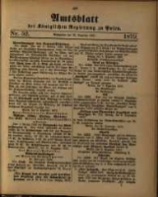 Amtsblatt der K&ouml;niglichen Regierung zu Posen. 1879.12.23 Nro.52