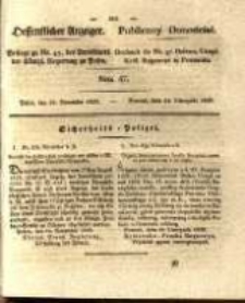 Oeffentlicher Anzeiger. 1829.11.24 Nro.47