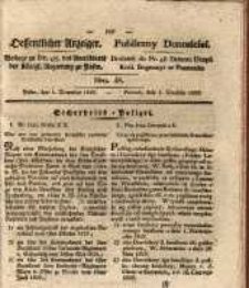 Oeffentlicher Anzeiger. 1829.12.01 Nro.48