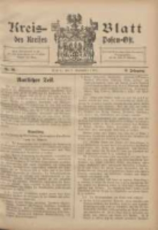 Kreis-Blatt des Kreises Posen-Ost 1907.09.07 Jg.19 Nr38