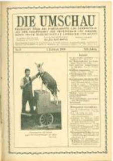 Die Umschau: &uuml;bersicht &uuml;ber die Fortschritte und Bewegungen auf dem Gesamtgebiet der Wissenschaft, Technik, Litteratur und Kunst. 1908.02.01 Jg.12 Nr.5