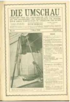 Die Umschau: &uuml;bersicht &uuml;ber die Fortschritte und Bewegungen auf dem Gesamtgebiet der Wissenschaft, Technik, Litteratur und Kunst. 1908.03.07 Jg.12 Nr.10
