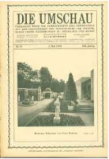 Die Umschau: &uuml;bersicht &uuml;ber die Fortschritte und Bewegungen auf dem Gesamtgebiet der Wissenschaft, Technik, Litteratur und Kunst. 1908.05.02 Jg.12 Nr.18