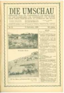 Die Umschau: &uuml;bersicht &uuml;ber die Fortschritte und Bewegungen auf dem Gesamtgebiet der Wissenschaft, Technik, Litteratur und Kunst. 1908.09.05 Jg.12 Nr.36