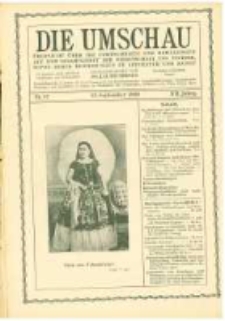 Die Umschau: &uuml;bersicht &uuml;ber die Fortschritte und Bewegungen auf dem Gesamtgebiet der Wissenschaft, Technik, Litteratur und Kunst. 1908.09.12 Jg.12 Nr.37