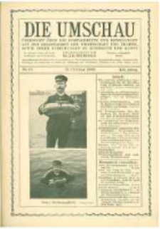 Die Umschau: &uuml;bersicht &uuml;ber die Fortschritte und Bewegungen auf dem Gesamtgebiet der Wissenschaft, Technik, Litteratur und Kunst. 1908.10.31 Jg.12 Nr.44