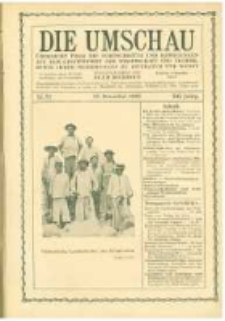 Die Umschau: &uuml;bersicht &uuml;ber die Fortschritte und Bewegungen auf dem Gesamtgebiet der Wissenschaft, Technik, Litteratur und Kunst. 1908.12.26 Jg.12 Nr.52