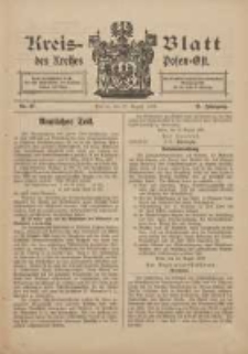 Kreis-Blatt des Kreises Posen-Ost 1909.08.28 Jg.21 Nr37
