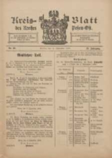 Kreis-Blatt des Kreises Posen-Ost 1909.09.11 Jg.21 Nr39