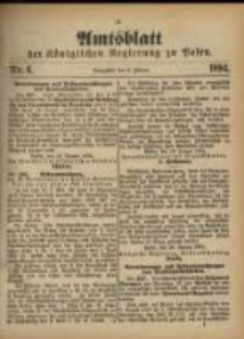 Amtsblatt der Königlichen Regierung zu Posen. 1894.02.06 Nro.6
