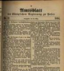 Amtsblatt der Königlichen Regierung zu Posen. 1894.03.20 Nro.12