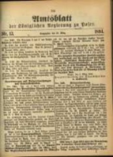 Amtsblatt der Königlichen Regierung zu Posen. 1894.03.27 Nro.13