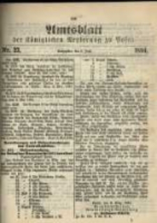 Amtsblatt der K&ouml;niglichen Regierung zu Posen. 1894.06.05 Nro.23