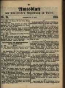 Amtsblatt der Königlichen Regierung zu Posen. 1894.06.12 Nro.24