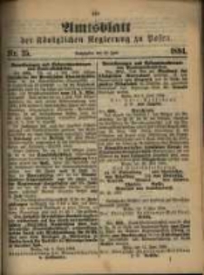 Amtsblatt der K&ouml;niglichen Regierung zu Posen. 1894.06.19 Nro.25