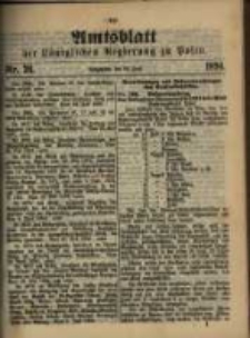 Amtsblatt der Königlichen Regierung zu Posen. 1894.06.26 Nro.26