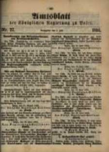 Amtsblatt der K&ouml;niglichen Regierung zu Posen. 1894.07.03 Nro.27