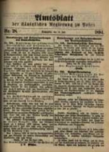 Amtsblatt der K&ouml;niglichen Regierung zu Posen. 1894.07.10 Nro.28