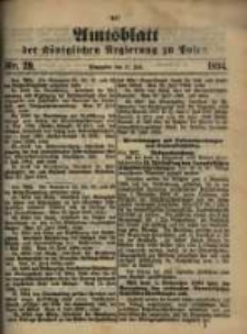 Amtsblatt der K&ouml;niglichen Regierung zu Posen. 1894.07.17 Nro.29
