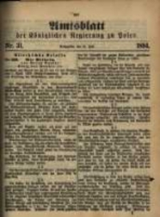 Amtsblatt der K&ouml;niglichen Regierung zu Posen. 1894.07.31 Nro.31