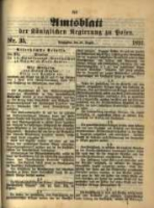 Amtsblatt der K&ouml;niglichen Regierung zu Posen. 1894.08.28 Nro.35