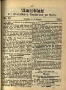 Amtsblatt der K&ouml;niglichen Regierung zu Posen. 1894.09.11 Nro.37