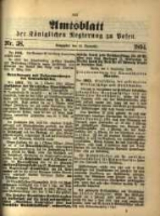 Amtsblatt der Königlichen Regierung zu Posen. 1894.09.18 Nro.38