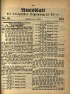 Amtsblatt der K&ouml;niglichen Regierung zu Posen. 1894.10.02 Nro.40