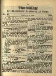 Amtsblatt der K&ouml;niglichen Regierung zu Posen. 1894.10.16 Nro.42