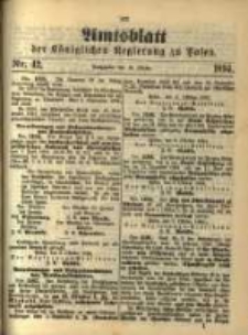 Amtsblatt der Königlichen Regierung zu Posen. 1894.10.16 Nro.42