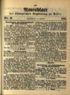 Amtsblatt der K&ouml;niglichen Regierung zu Posen. 1894.11.27 Nro.48