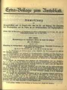 Extra - Beilage zum Amtsblatt